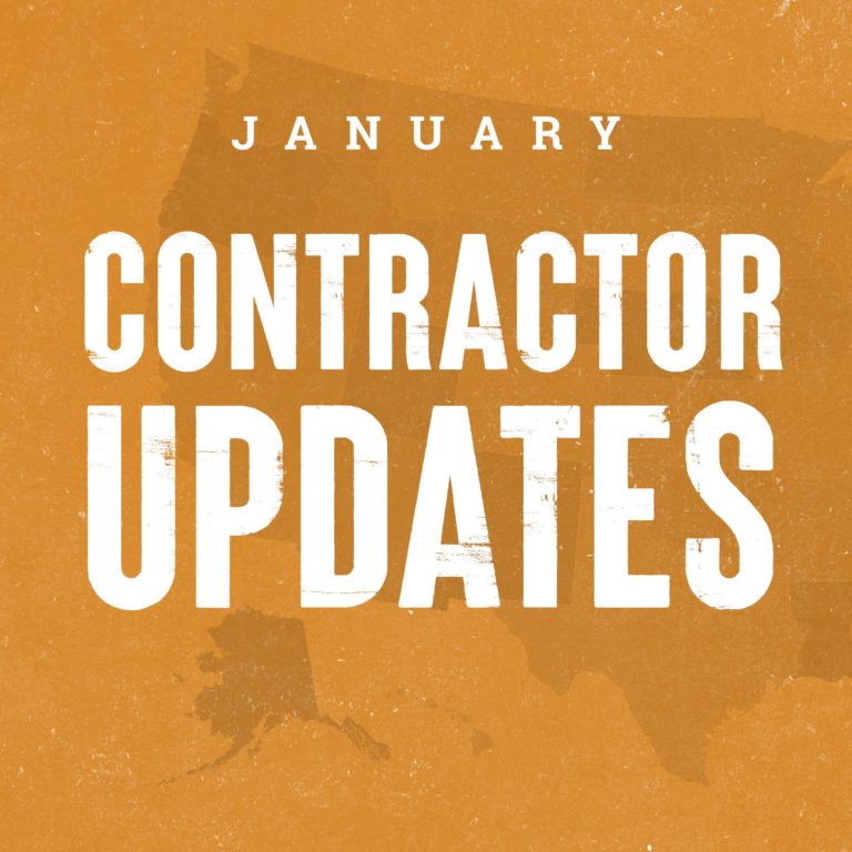 orange january contractor updates